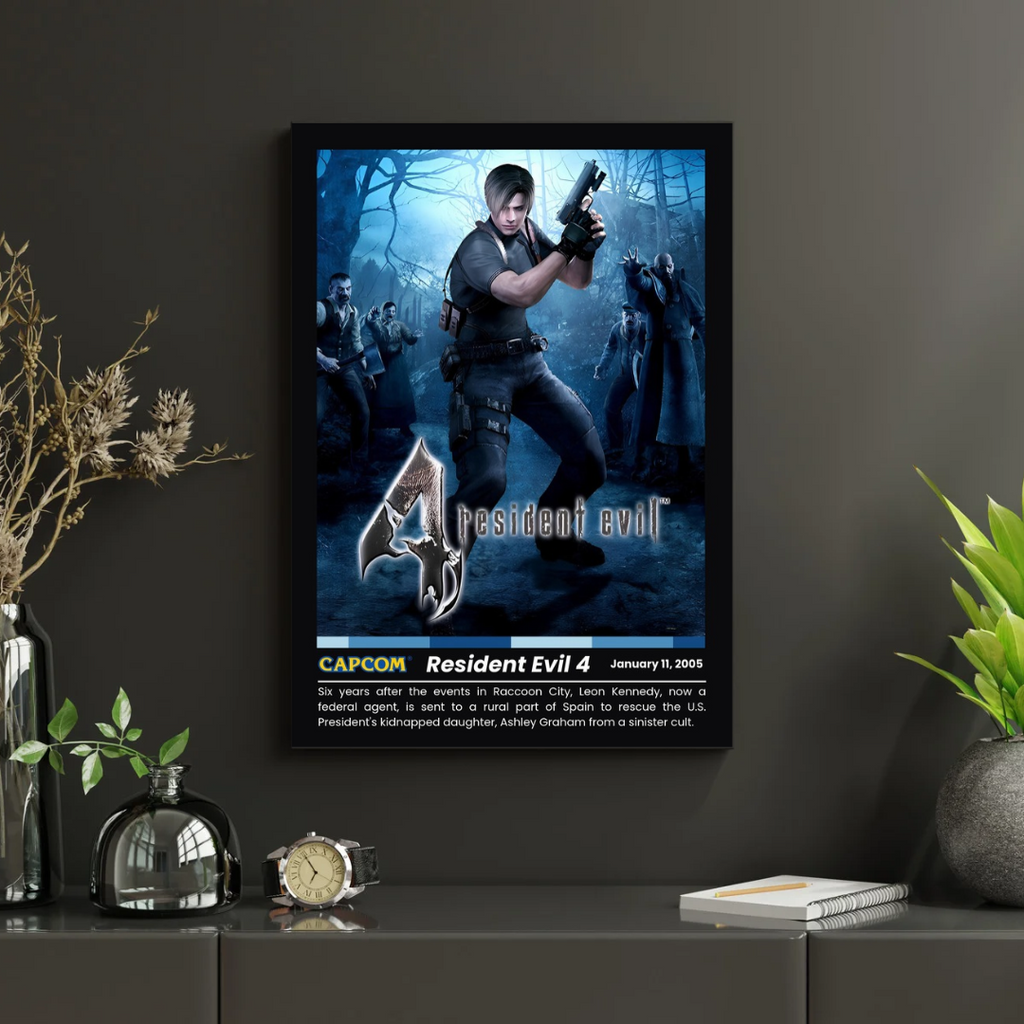 Resident Evil 4 Leon - A3 Poster