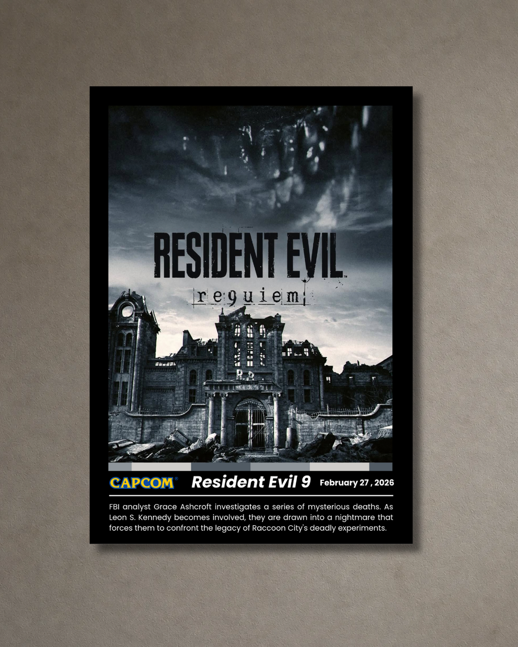 Resident Evil Requiem  - A3 Poster