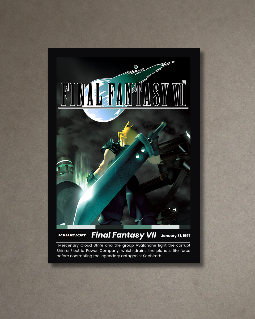 Final Fantasy VII  - A3 Poster