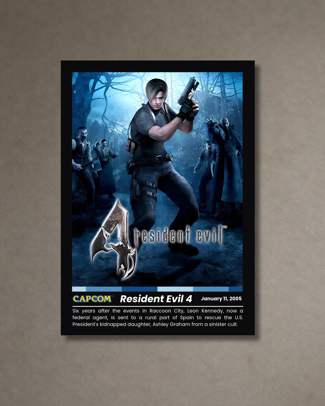 Resident Evil 4 Leon - A3 Poster